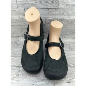 Keen Presidio MJ Black Nubuck Leather Mary Jane Shoes 1004455 Women Sz 8.5